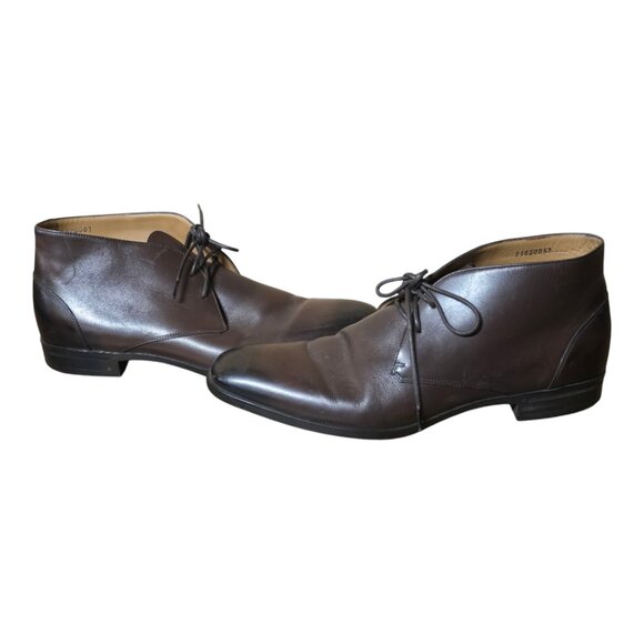 BOSS Black by Hugo Boss Clavio Chukka Boot Leather upper | size 11 UK Hugo Boss | Shoes | Hugo Boss Mens Black Leather Lace Up  main image 3